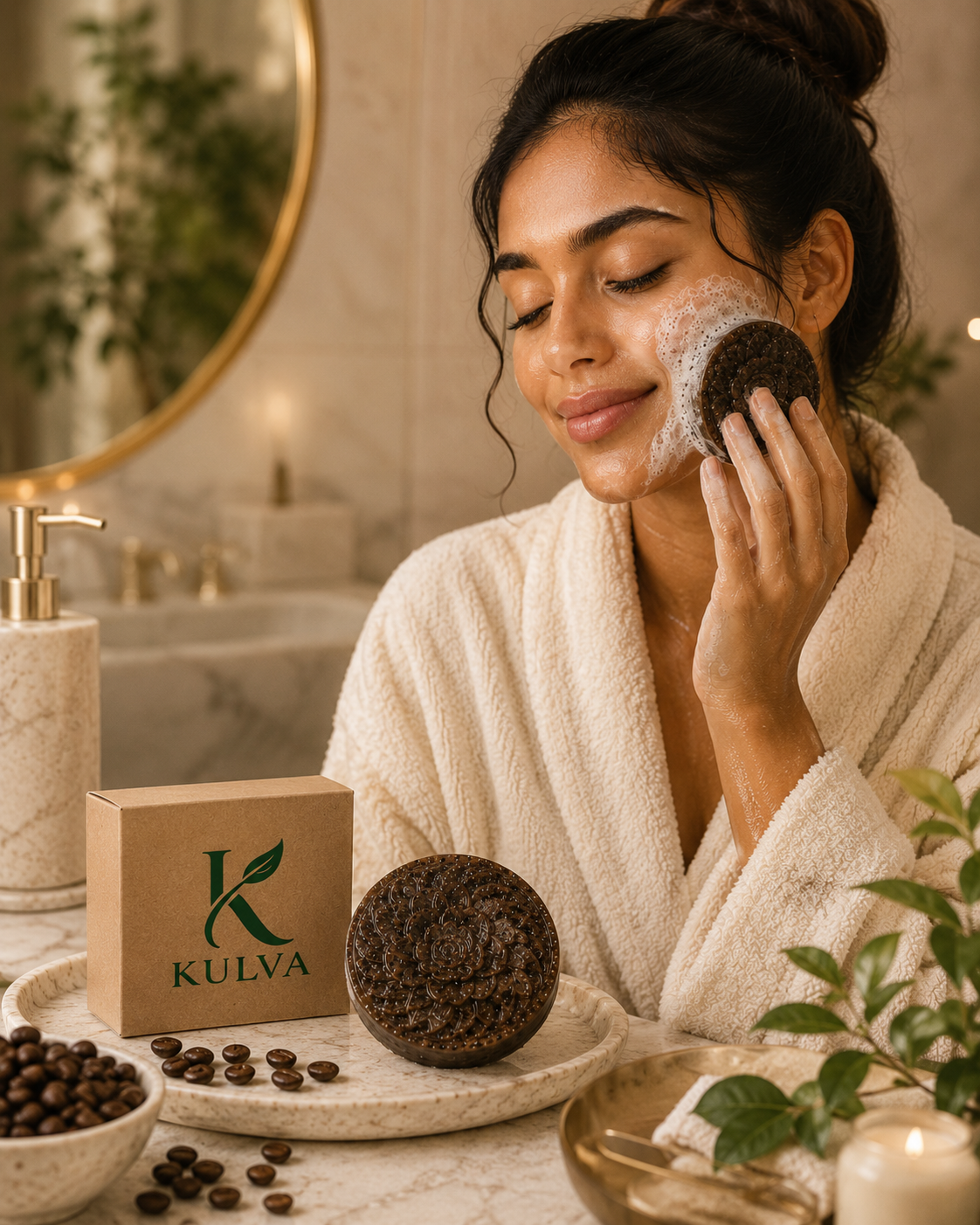 KULVA Coffee Soap — Exfoliating Cleansing Bar