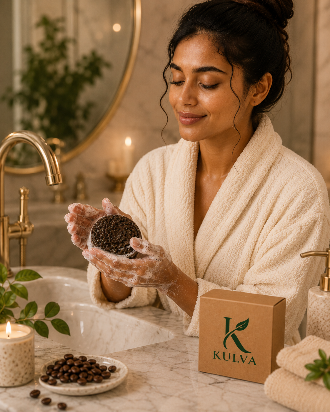 KULVA Coffee Soap — Exfoliating Cleansing Bar