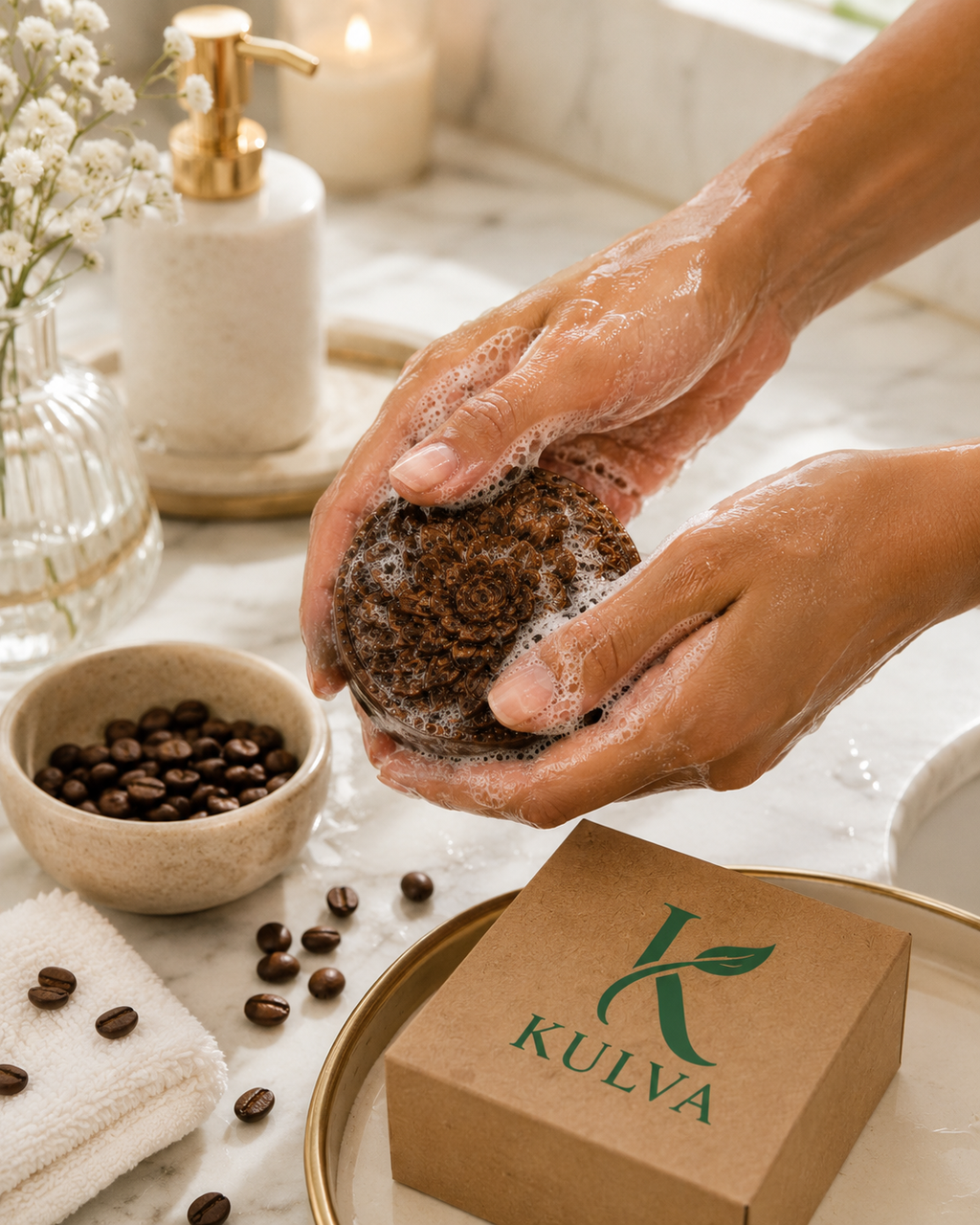 KULVA Coffee Soap — Exfoliating Cleansing Bar