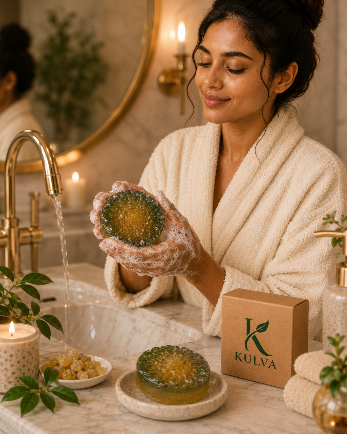 KULVA Frankincense Soap — Botanical Cleansing Bar