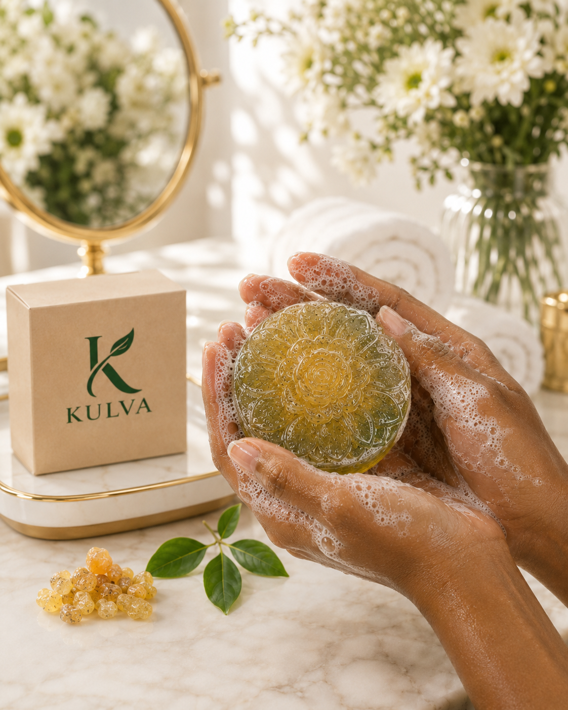 KULVA Frankincense Soap — Botanical Cleansing Bar