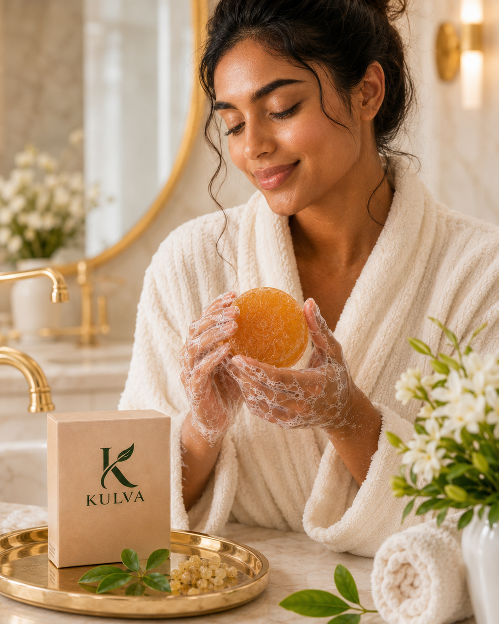 KULVA Frankincense Soap — Botanical Cleansing Bar