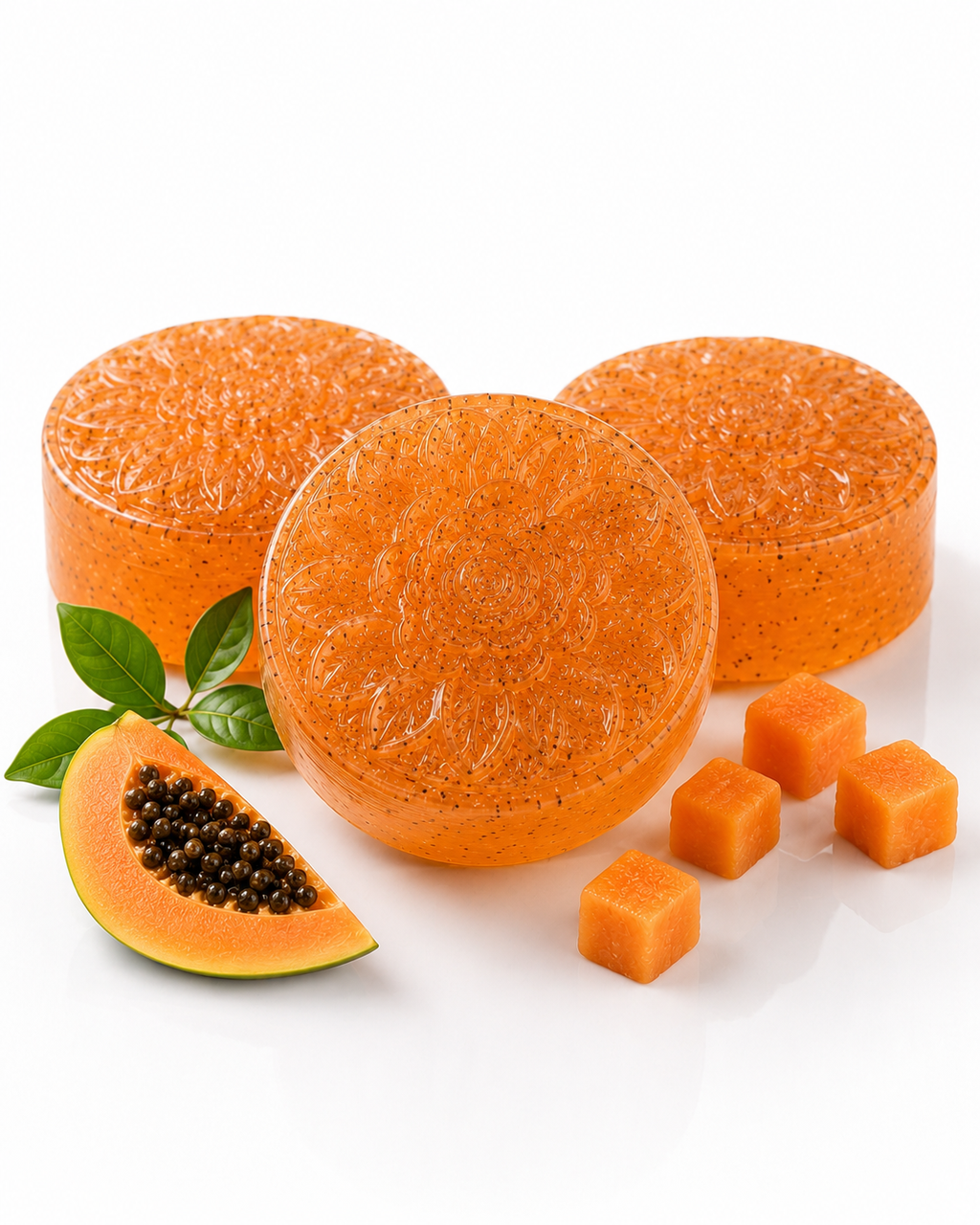 KULVA Papaya Soap — Fresh Fruit-Inspired Cleansing Bar