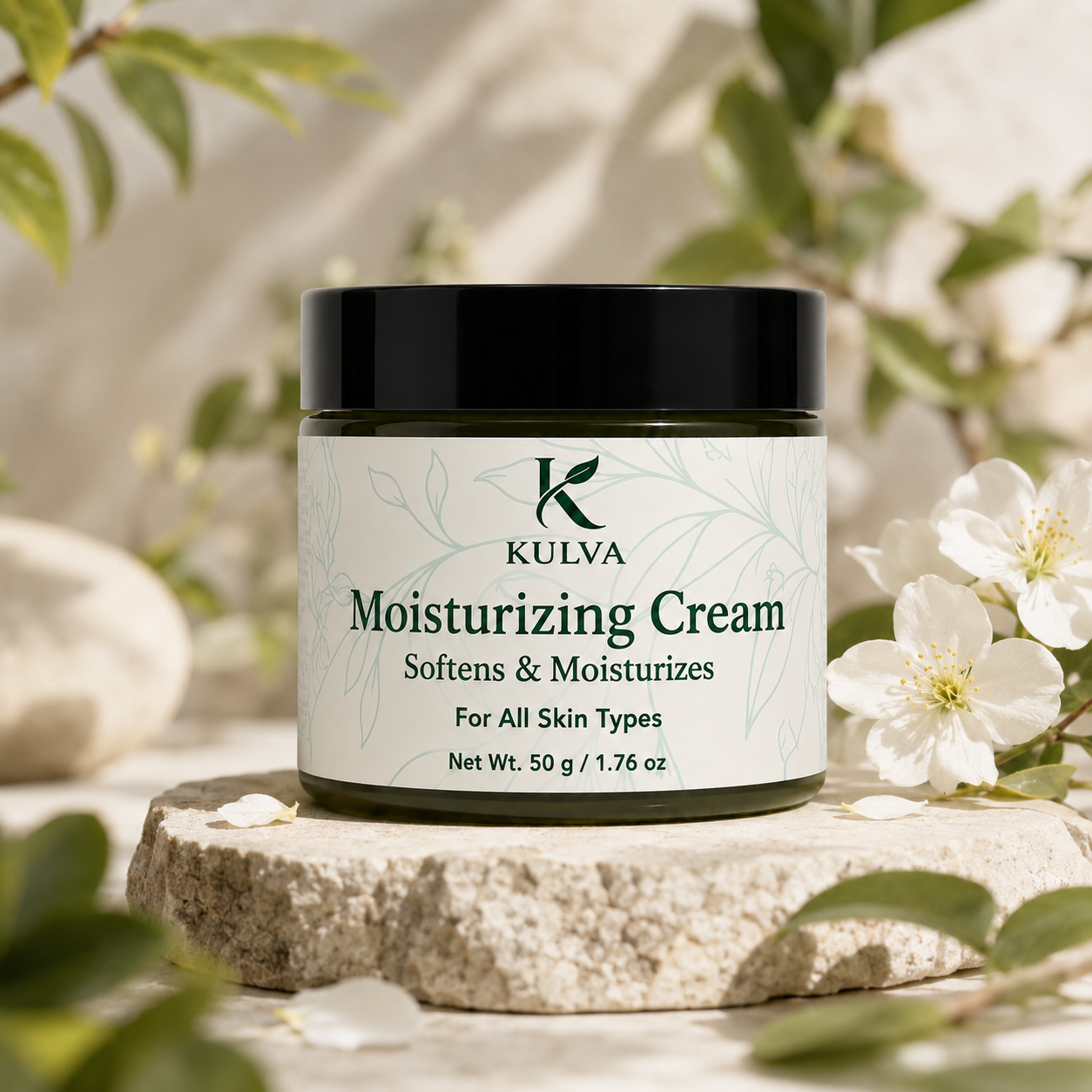 KULVA Moisturizing Cream 50g – Softening Daily Face & Skin Cream