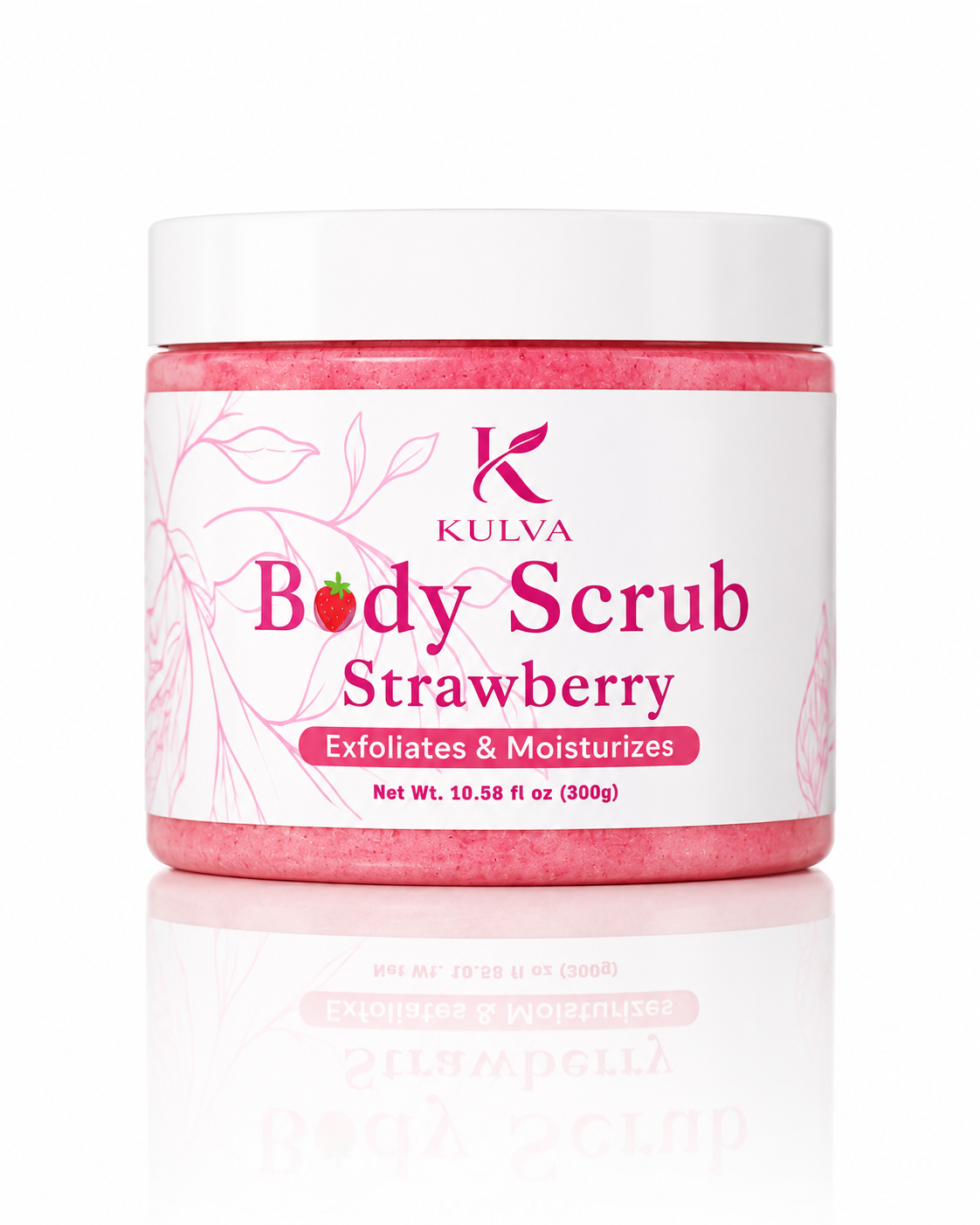 KULVA Strawberry Body Scrub — Exfoliates & Moisturizes
